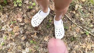 Screwed young bitch inside the forest