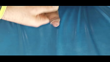 masturbation and ejaculation on the gym mat