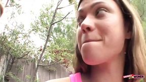 Seduced by a Raunchy Blonde MILF, the Brunette Babe Sinks into Intense Lesbian Pleasure