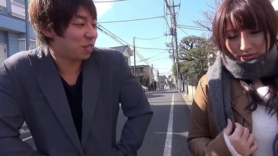 Big natural Boobs Japanese MILF Cougar seduce Boy to uncensored Backseat Car Fuck