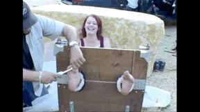 REMASTERED VINTAGE SERIES : ANGIE ENDURES TICKLE PUNISHMENTS OUTDOOR - MP4