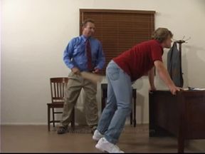 Spanking Chris butt