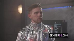 Beautiful tranny astronaut Kasey Kei getting analed in the spaceship
