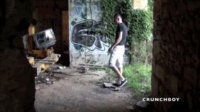 Arab slut fucked outdoor in cruising place by the blond top