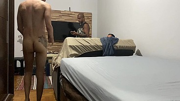 Home Orgy: Slim Twink + Passive Buddy Double-Teamed by Buff Short Top & Hung Mulatto 12 01