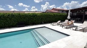 New Hot Neighbor! Thinking They Can Use My Pool? Only If They Pleasure Me Too!