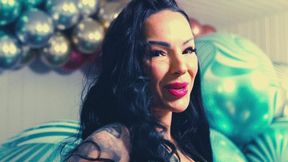 Natalie - Tornado Balloon Mass and pump to pop 4K UHD Version