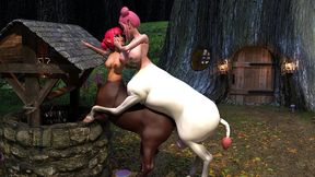centaur things 2 - a futanari centaur visits a fairy princess to learn about breeding!