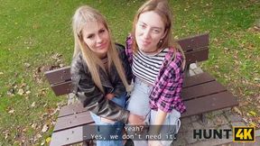 Sexy and horny lesbian decided to fuck to get a job in front of her GF