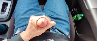 Taxi Driver Jerks Off My Big Dick While Driving Me Home From College