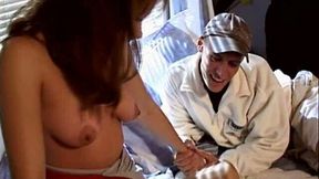 Beautiful housewife Lacey riding cock of a young man