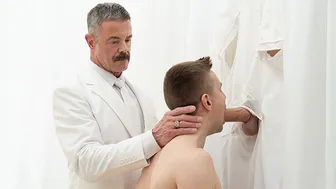 Serg Shepard deepthroats a big dick then gets bred raw