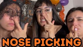 Nose picking Jasmine, Alessia and Grecia