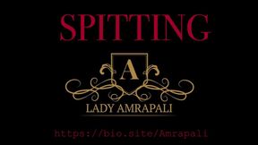 SPITTING - SPUCKE - ANSPUCKEN -  FEMALE DOMINATION - SLAVE - SKLAVE - BDSM Lack - Leder - Latex