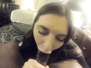 Feels like heaven big beautiful woman sucking my overweight ebony shlong with her bimbo lips