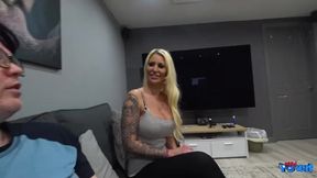 Blonde Milf Enjoys Nerdy Encounter with Intense Pleasure