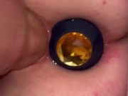 johnholmesjunior fucking Ananas films star Michaela McKenzie with anal toy inside and husband films