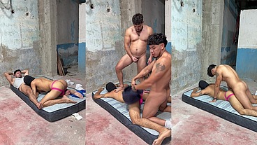 Sudando las calorías con un vato rico, peludo y con culo viegen
