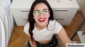 pov handjob dirty talking eye contact