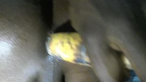 EBONY GAPE WRECKED BANANA POUND FUCK EAT CREAM DRIP