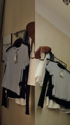 Must-see moment from &quot;Amateur video in dressing room. Try on haul sexy clothes with naked blond&quot;