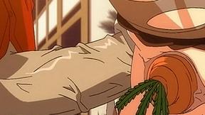 ”ANAL creampie with carrot in the muff - Hentai Ahegao”