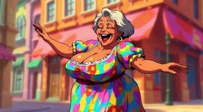 Big Boob Grans Dancing Animation