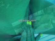 Extreme upclose pussy masturbation in solarium - Amirah Adara