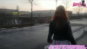 Bold Woman Takes a Risk by Urinating in Public