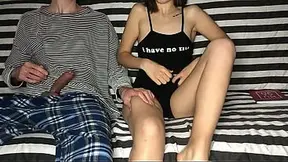 Petite stepsis enjoys stepbro's big cock savage and gives him a skillful