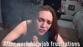 Eves after work flaccid dick blowjob 04