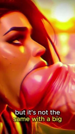 (4K) AI 3D Animated Porn - Latina Baddie Worships Big White Cock (Interracial ASMR) - AI Visuals X   Clip 1