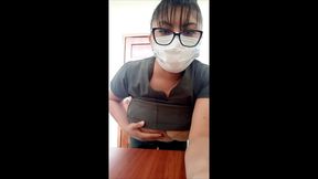 Dental Nurse Is a Dirty Slut Who Makes Homemade Porn at Her Workplace