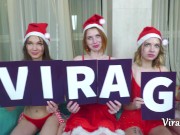 Christmas Home Orgy with 5 petite girls Goldie Small Ellis Baileys Sofi Li Rina Ray and Kitsune Liss