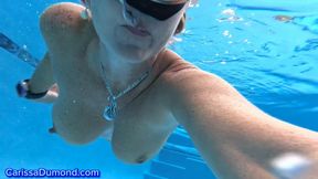 Carissa nude and in the pool-private dance for you