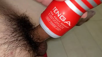 cumshot with TENGA DEEP THROAT CUP