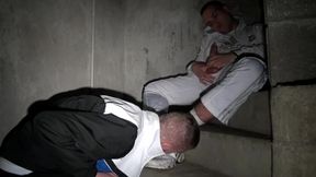 scally boys in jogign and sneakers fuck in domination