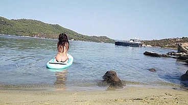 Nudism and PEE SHOW on selfie