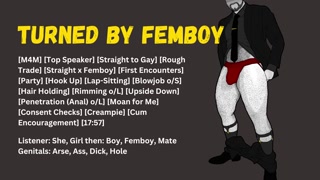 [Audio] Straight Himbo Seduced by Femboy Listener