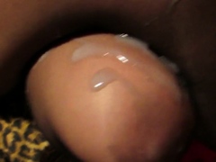 Cumming on crossed legs in tights