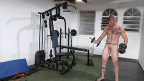 Carmona training naked