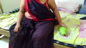 When See Sexy Punjabi Aunty Using Sextoy Her Stepson Destroys Her Tight Pussy & Helps Her by Fulfill Sex Needs
