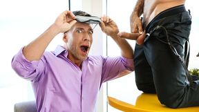 Two guys love good food and hard sex