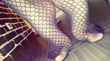 my gorgeous skinny legs, I shoot from the first person, tried on pantyhose and basked in the sun, foot fetish my pink heels and sweet fingers GinnaGg