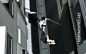 D anime babe in tentacles gets fucked