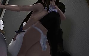 3D Futanari Cums Inside Teen Pussy!
