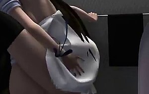 3D Futanari Cums Inside Teen Pussy!