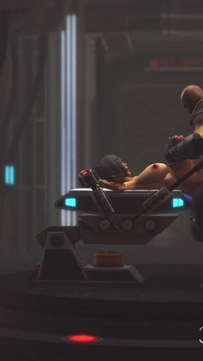 Sci-fi hardcore and a sexy cuffed hottie in the lab