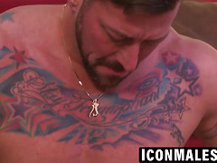 Kory Houston takes Hugh's cock doggystyle with moans