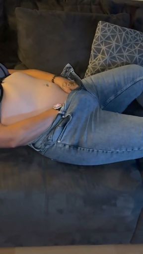 Masturbation, trembling, twitching, loud moaning, multiple orgasm, foreplay, before our sex, I'm cumming   Clip 1